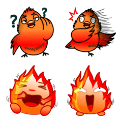 Phoenix and small flames
