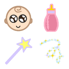 baby&girl&mama emoji