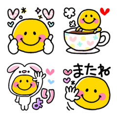 スマイルニコちゃん♥ガーリーセット 2 - LINE絵文字 | LINE STORE