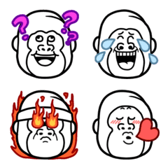 Crazy gorilla Emoji 1