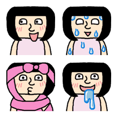 Goth cute.girl.Emoji.9