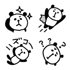 Panda Emoji Monokuro Line Emoji Line Store