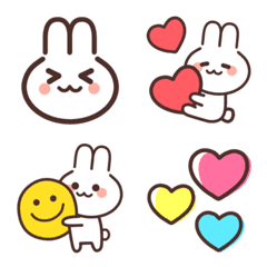 Simple&cute rabbit emoji