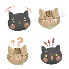 BoBo and cashew expression stickers  1