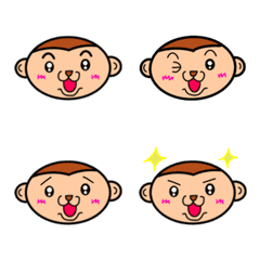 【アクトツール公式】おさる絵文字 Part.1