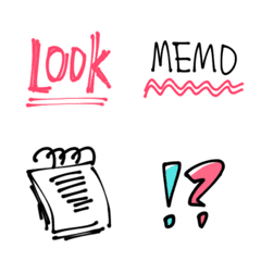 Pop and girly easy-to-use emoticons