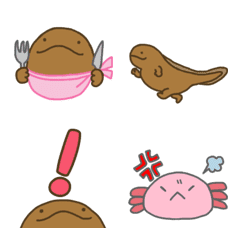 Daily life of the giant salamander