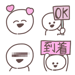 Simple and cute round face Emoji.