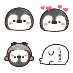 Pastel Penguin Emoji