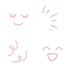 pink emoji kawaii