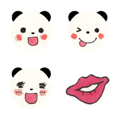 Water Color Panda Emoji