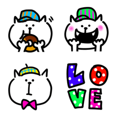 Cat Emoji(Vivid Colors)