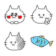 Emoji of a cute cat
