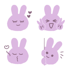 purple rabbit Emoji