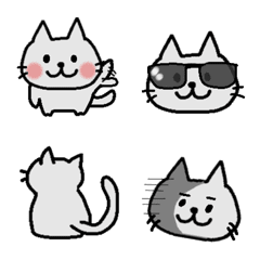 gray cat GRENEKO emoji part2