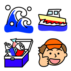 go! Emoticons of people who like fishing