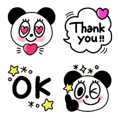 Cute emoji  of panda
