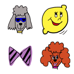 toy poodle emoji set