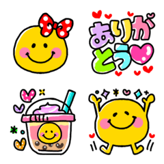 スマイルニコちゃん♥ガーリーセット 3 - LINE絵文字 | LINE STORE