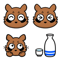Drunkard raccoon dog:Emoji
