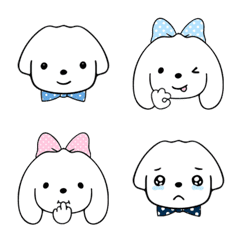 White dog emoji 3