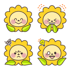 Himawari Emoji Sunflower Line Emoji Line Store