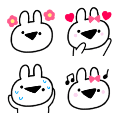 Rabbit White Emoji (2)