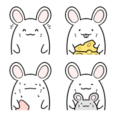 Simple cute mouse emoji