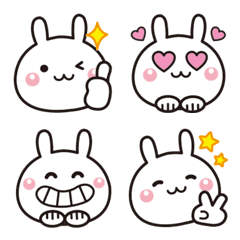 Cute too cute rabbit Emoji 2 – LINE Emoji | LINE STORE