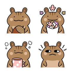 Let's use every day! Cute squirrel emoji