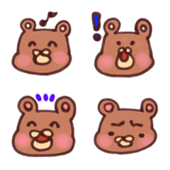 The bear of various expressions