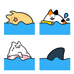 Stick together cat.Emoji5 Summer version
