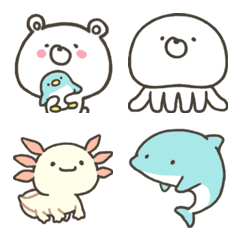 Good Bear S Aquarium Emoji Line Emoji Line Store