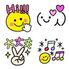 Various types of emoticons set
