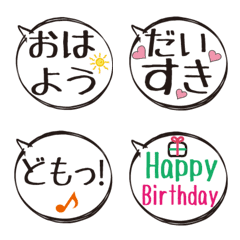Speech bubble Emoji vol.1