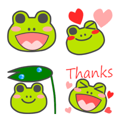 Let's use it! Cute frog EMOJI