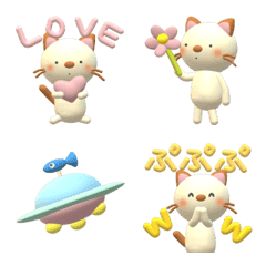 Koneko-chan 1 Emoji 3D