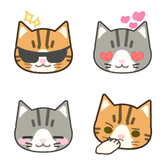 sabasiro & chatora cat everyday emoji