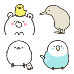 GOOD bear and Birds emoji