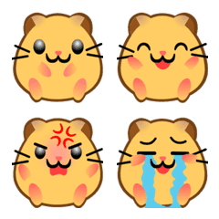 Cute Emoji of Hamsters