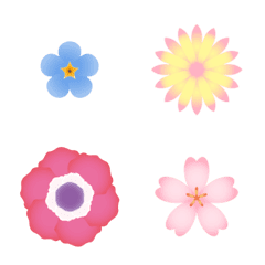 Flower that colors colorfully Emoji