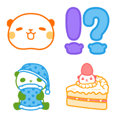 Panda of five-color(emoji)