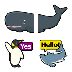 fish & sea animals 3 emoji