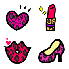 leopardpattern kawaii emoji