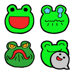 Convenient Cute Frog Emoji.