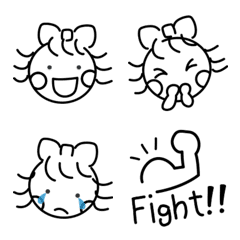 "The cute girl" for Emoji by Masayumi
