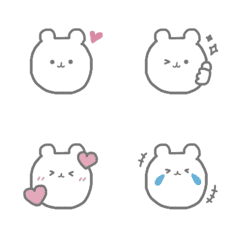 02 : Pastel Bear Emoji