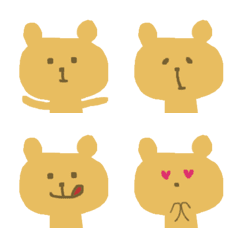 Simple Emoji of brown bear
