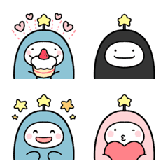 Very cute alien emoji
