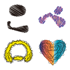 Everyday use color graffiti emoji